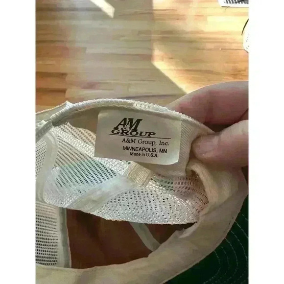 JOHN DEERE l Vintage green and white snap back trucker hat - Picture 4 of 5